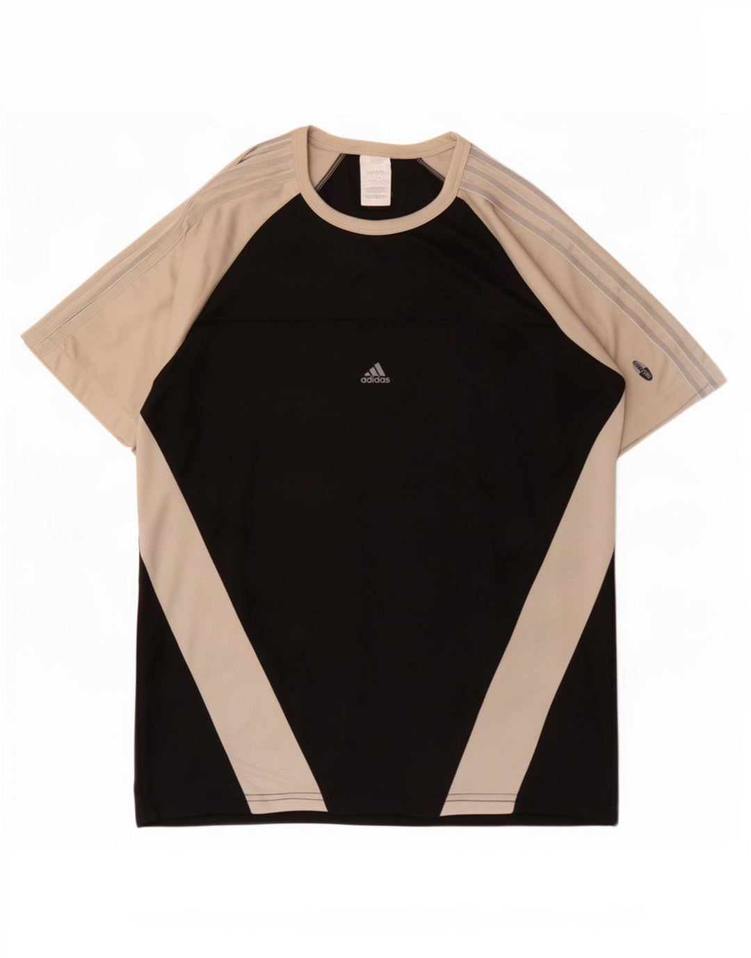 Adidas Herre Climacool T-Shirt Top Medium Sort Colourblock