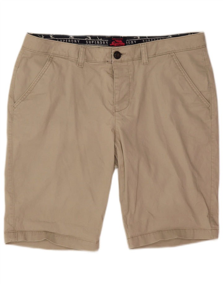 Superdry chinoshorts til kvinder store W34 beige bomuld