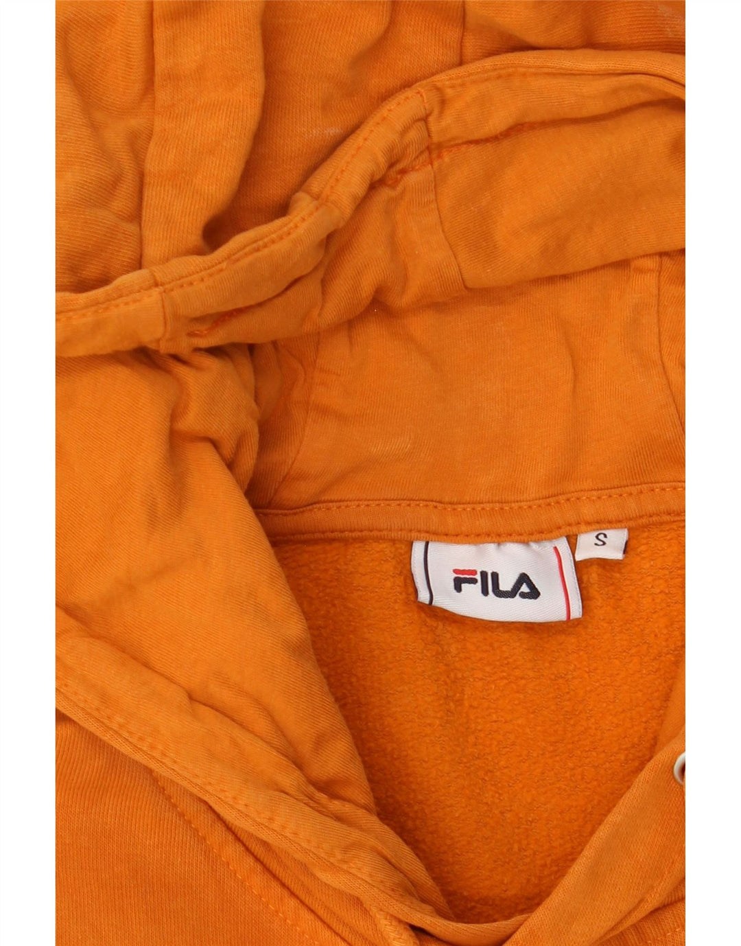 FILA Mens Hoodie Jumper Small Orange Cotton Vintage Fila and Second-Hand Fila from Messina Hembry 