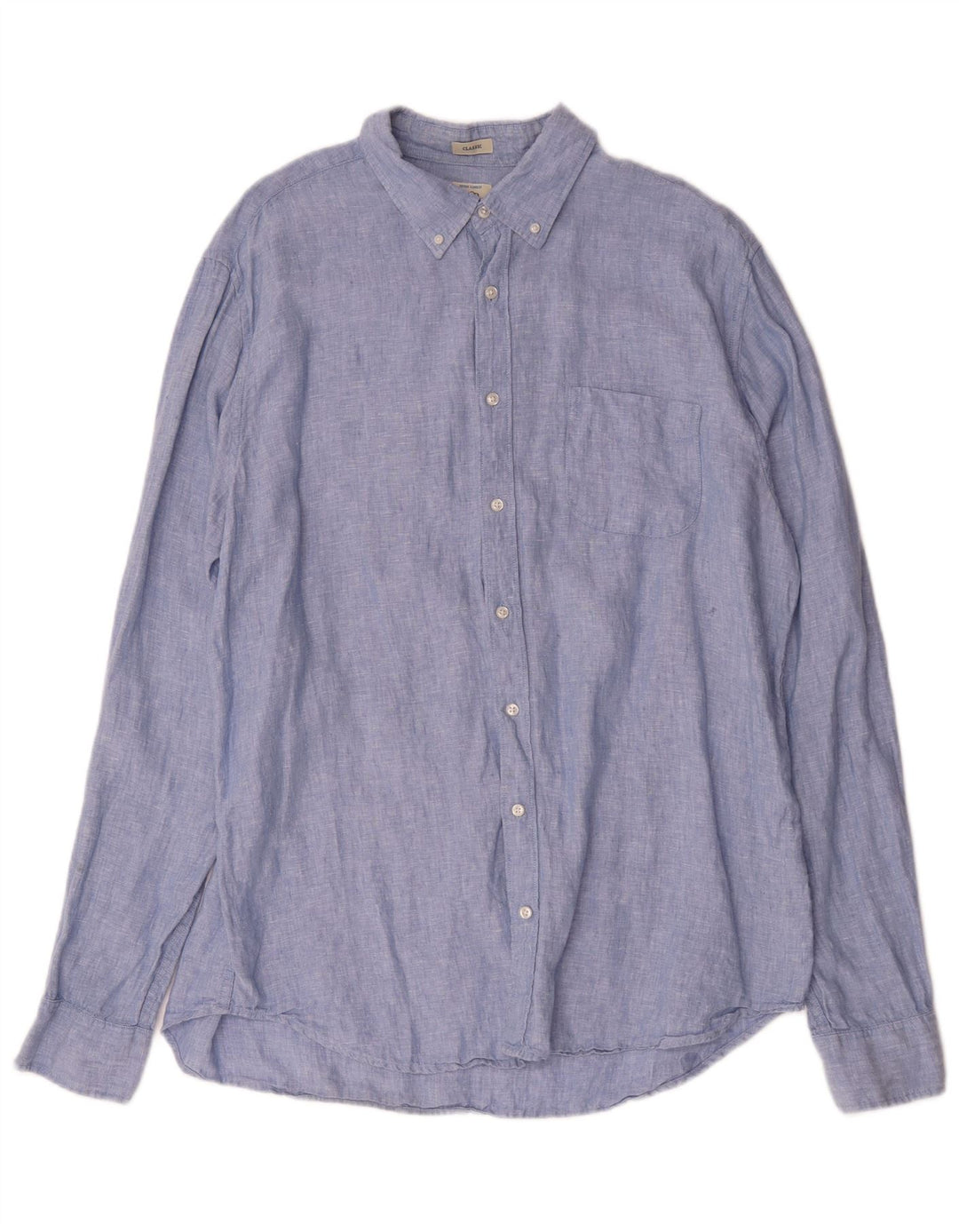 J. Crew Herre høj Classic Fit skjorte XL Blå hør