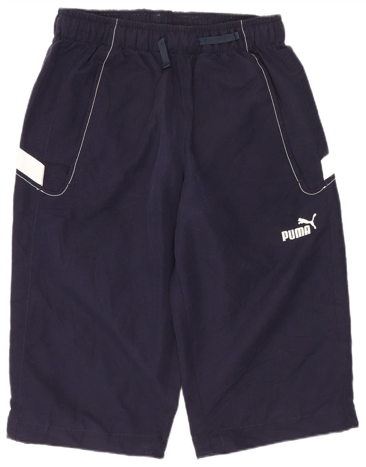 PUMA Grafiske sportsshorts til mænd XS Marineblå Colourblock