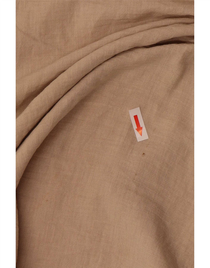 Zara Dame Ærmeløs A-Line Kjole UK 12 Medium Beige