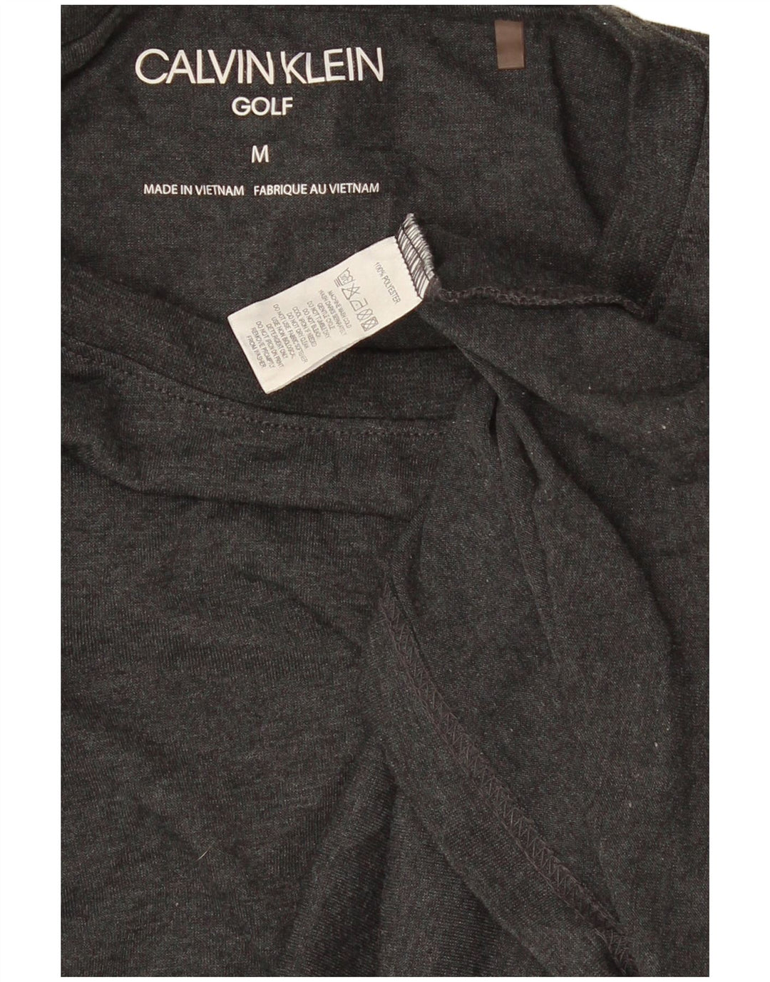 Calvin Klein herre T-shirt top mellemgrå polyester