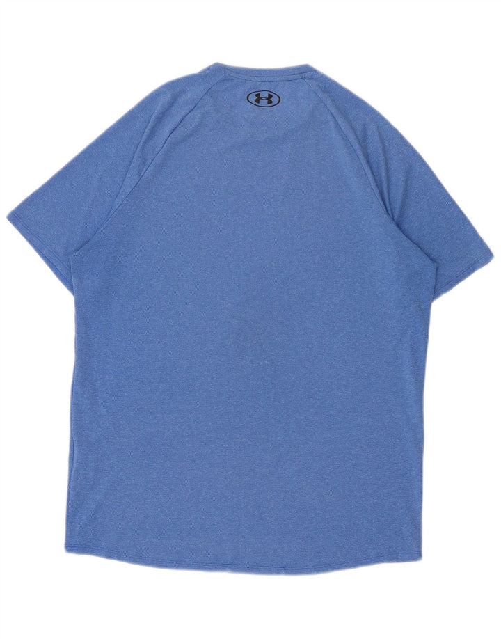 Under Armour Herre T-Shirt Top Medium Blue Flecked Polyester