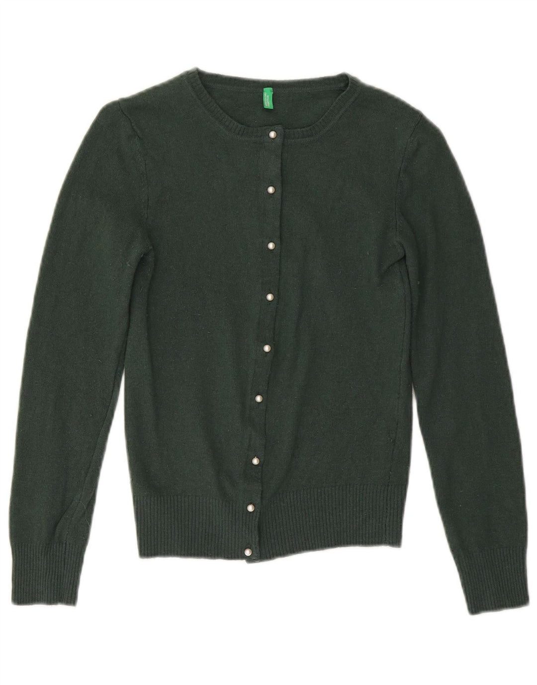 Benetton Girls Cardigan Sweater 7-8 år Grøn