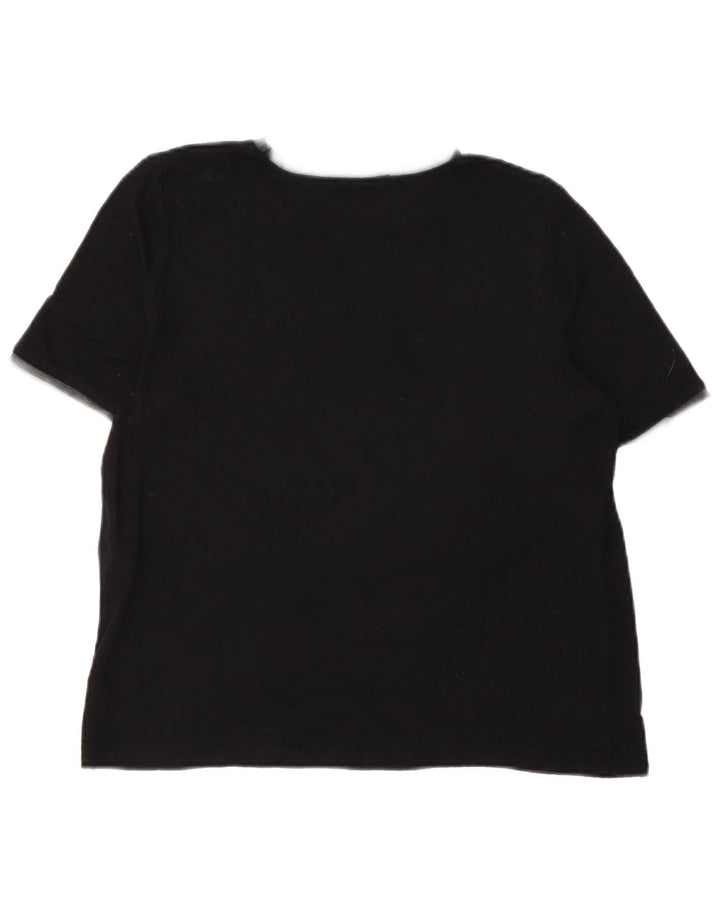Zara T-Shirt Top UK 12 Medium Sort Viscose
