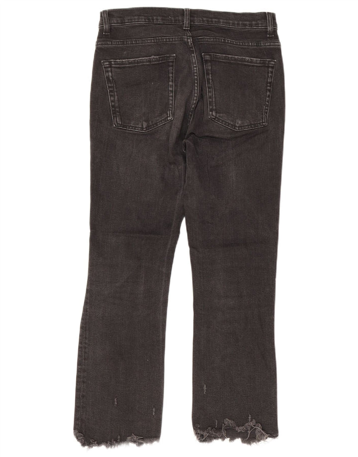 Zara Dame Bootcut Jeans EU 36 XS W26 L25 Sort