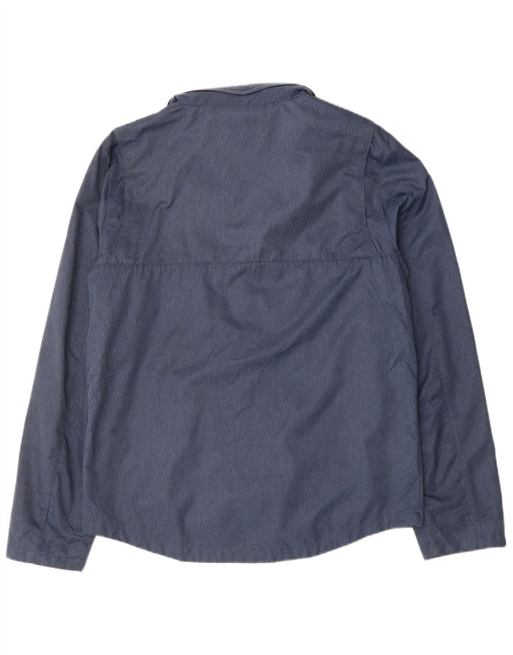 JACK WILLS Herre Hættevindjakke UK 40 Large Navy Blue Polyamid