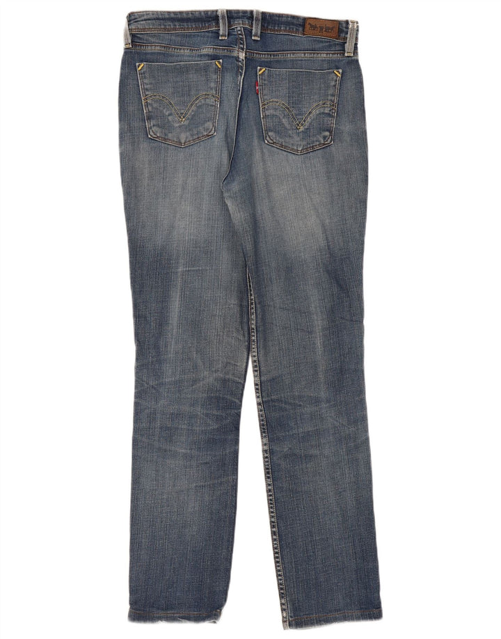 Levi's Dame 627 lige jeans W32 L30 Blå