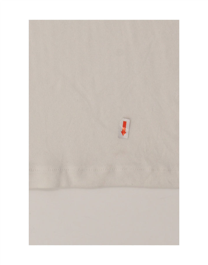 ZARA Womens T-Shirt Top UK 10 Small White Viscose Vintage Zara and Second-Hand Zara from Messina Hembry 
