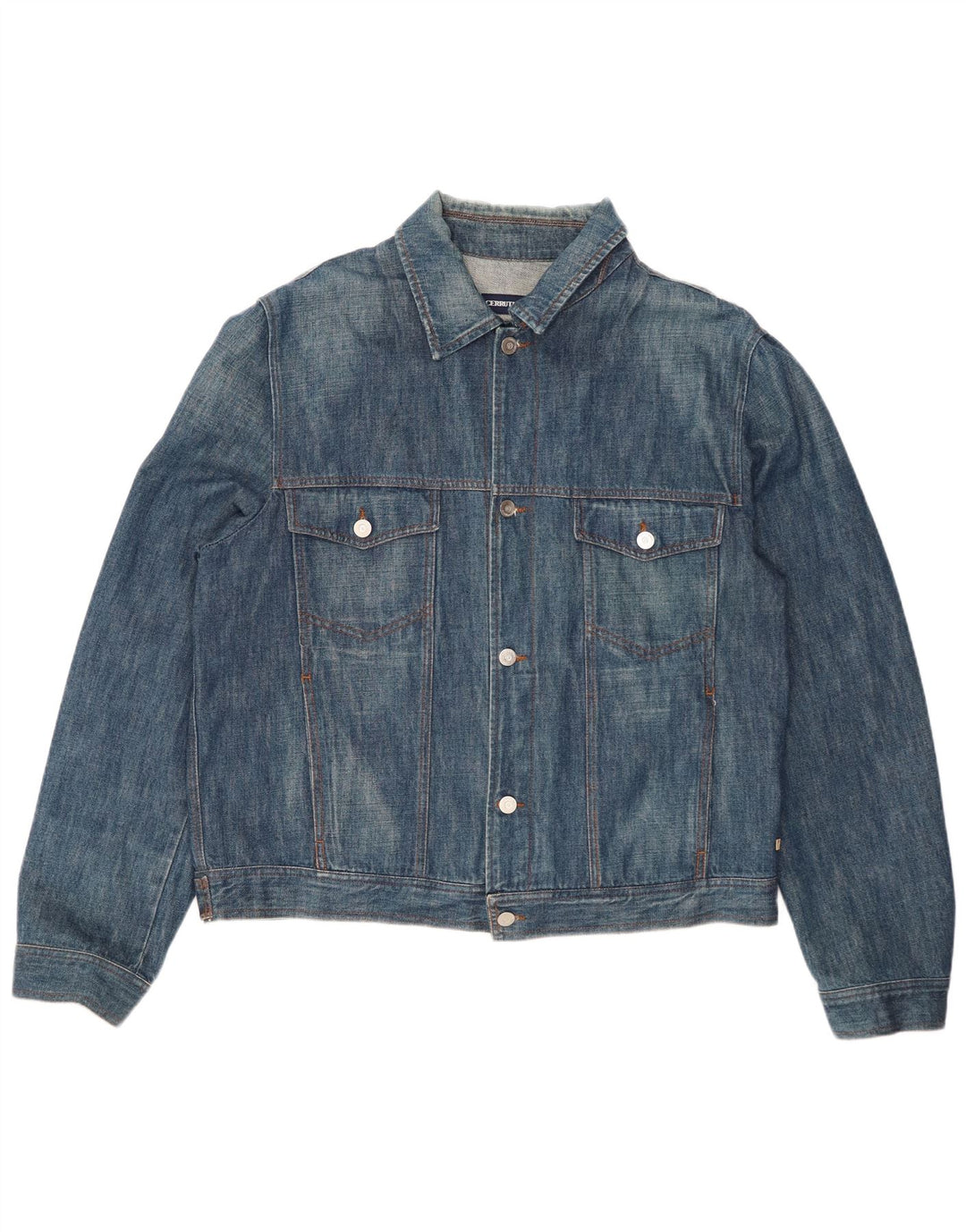 CERRUTI 1881 Herre denimjakke UK 44 2XL Blå Bomuld