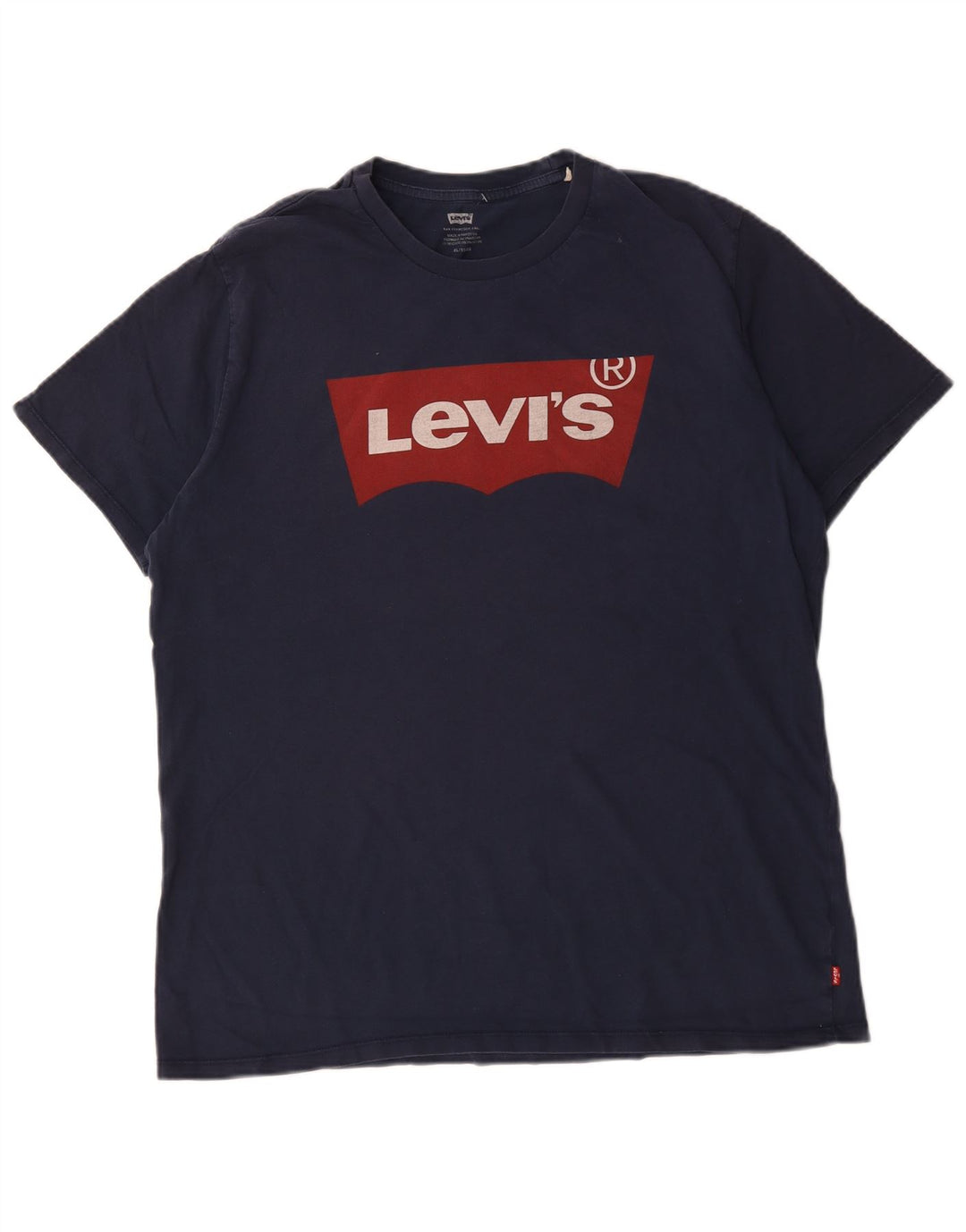 Levi's Herre grafisk T-shirt top XL marineblå bomuld