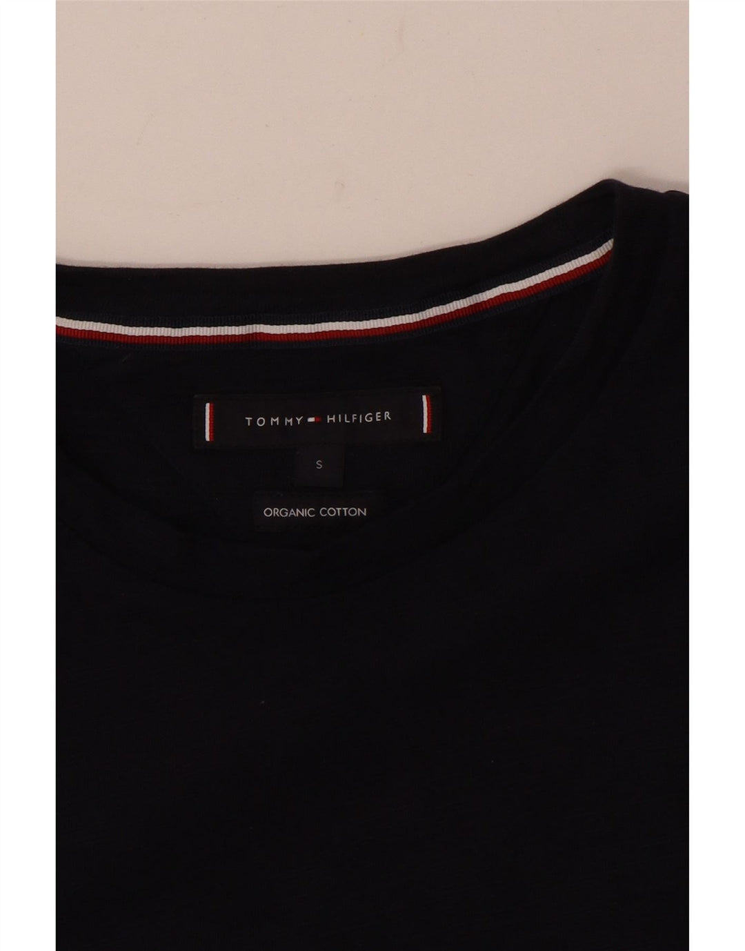 Tommy Hilfiger Herre T-shirt Top Lille marineblå bomuld
