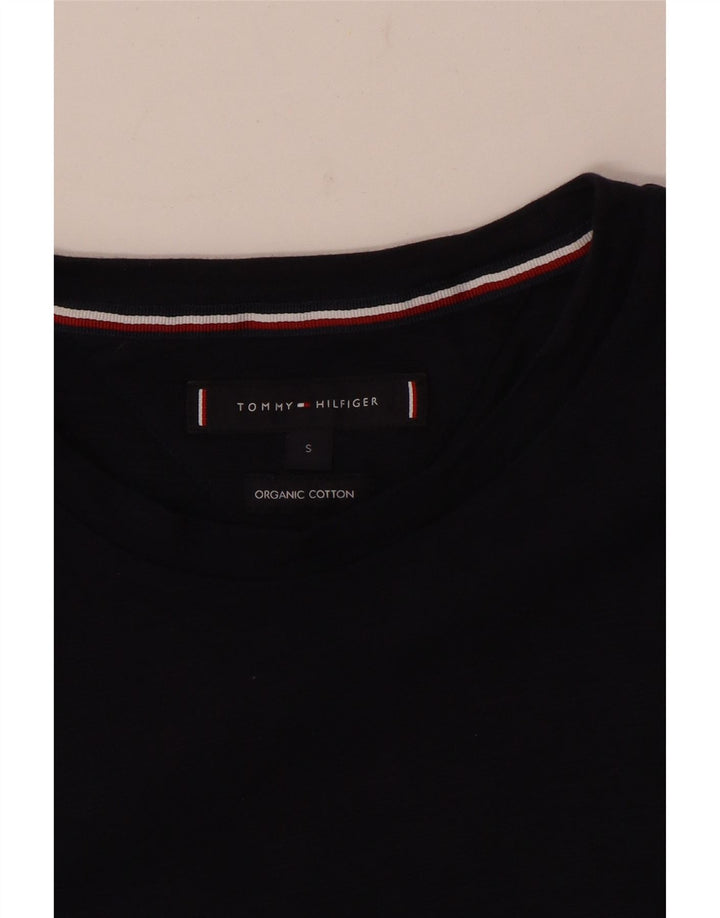Tommy Hilfiger Herre T-shirt Top Lille marineblå bomuld