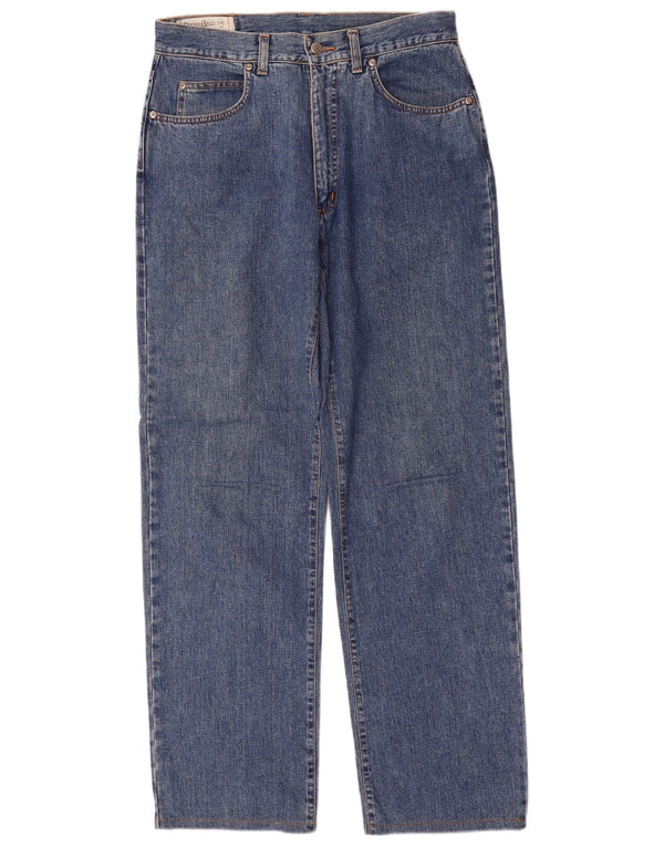 Bomuldsbælte Herre tilspidsede jeans W34 L33 Blå
