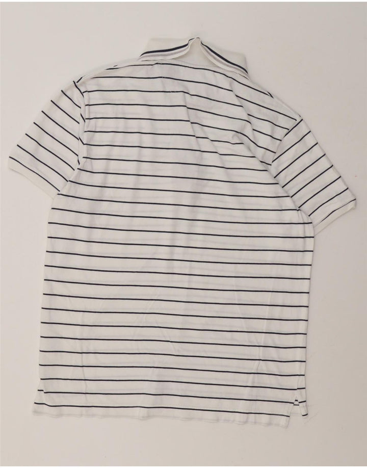 Adidas Polo Shirt til mænd UK 40/42 Medium White Bomuld
