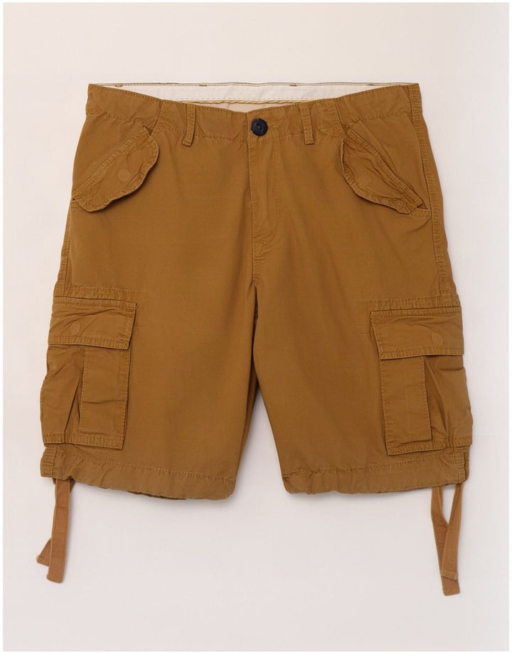 Airwalk Herre Cargo Shorts Små W34 Beige Bomuld
