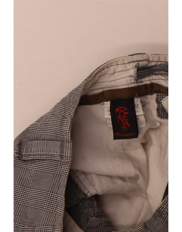 Vintage herre cargo shorts W30 mellemgrå ternet