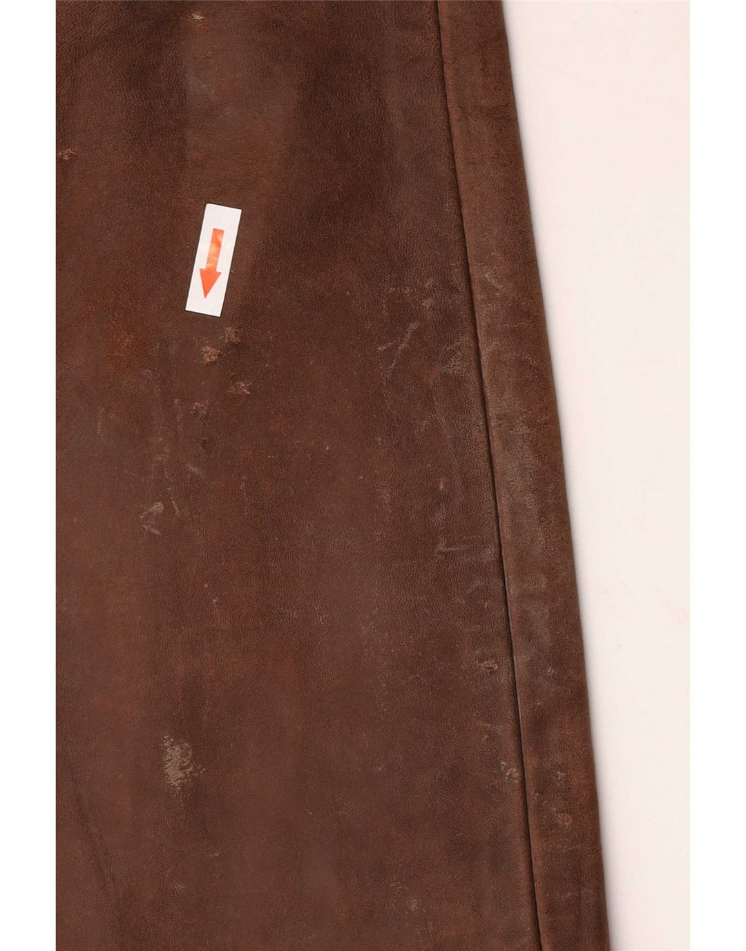 Vintage herre læderbukser W30 L34 Brun