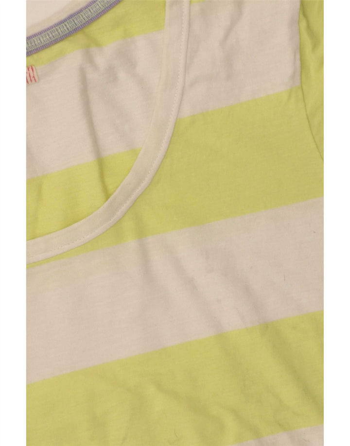 White Stuff Dame T-Shirt Top UK 10 Small Multicolored Striped