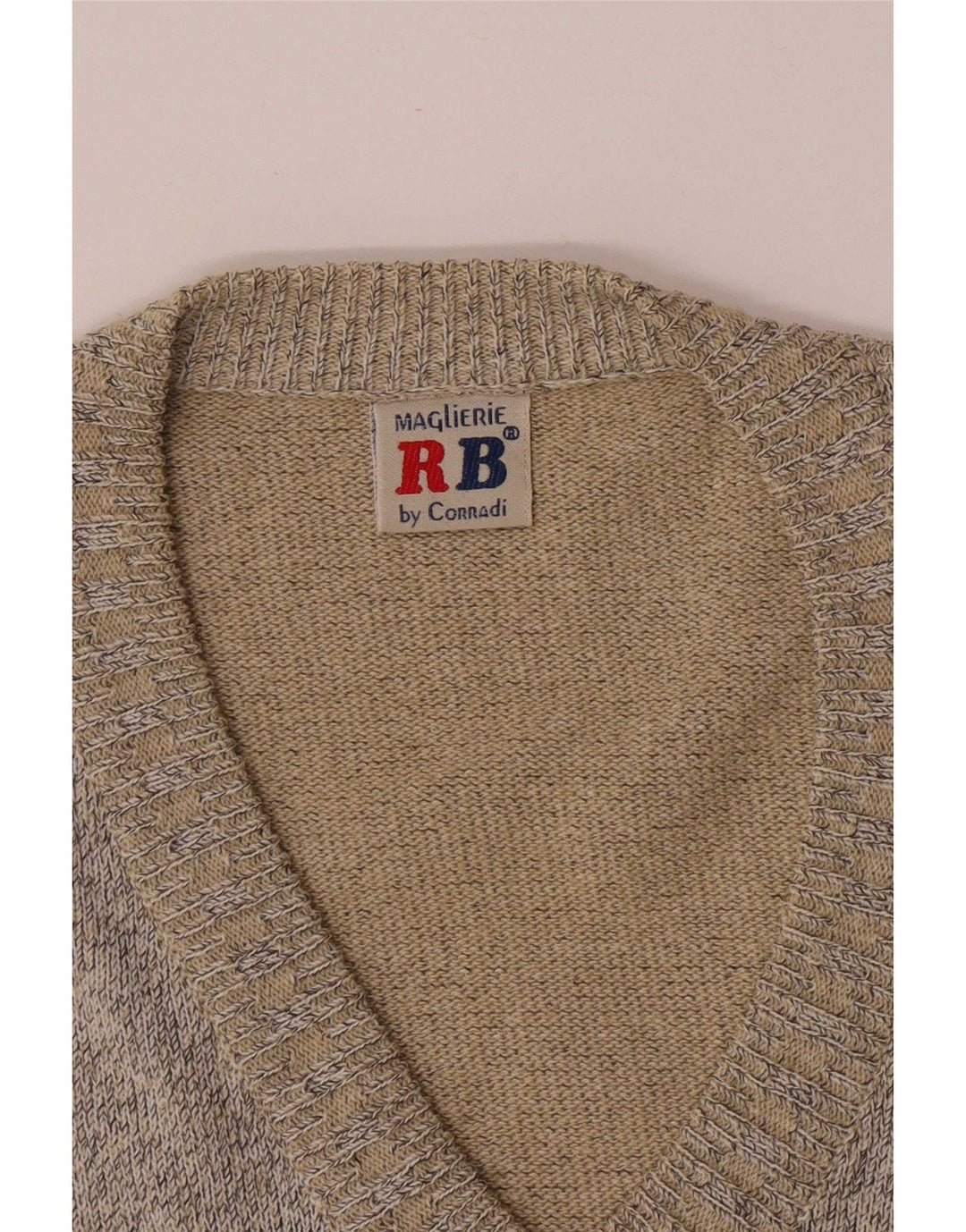 Corradi Herre V-hals sweater Medium Grå Geometrisk