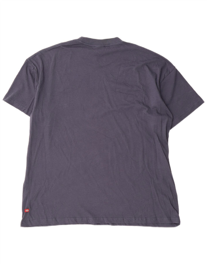 Dickies Herre Regular Fit T-Shirt Top XL Marineblå Bomuld