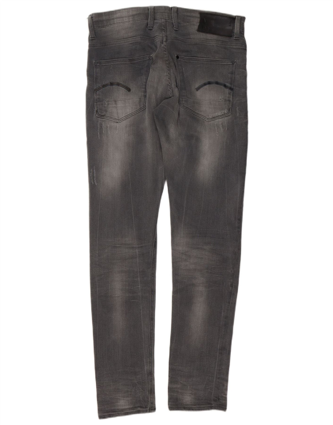G-Star Herre Revend Distressed Super Slim Jeans W33 L34 Grå Bomuld