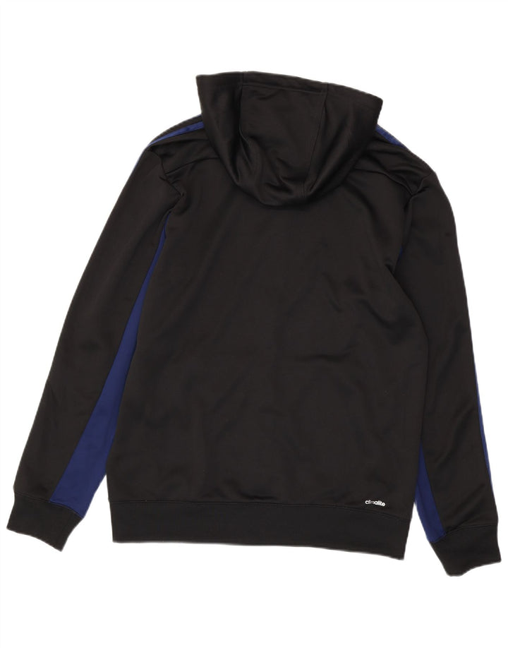ADIDAS Herre Climalite Hættetrøje med lynlås Medium Sort Colourblock