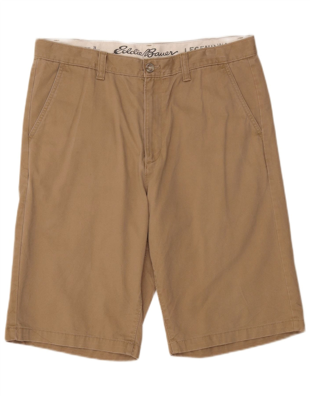 EDDIE BAUER Chino Shorts til mænd W34 Stor Beige Bomuld
