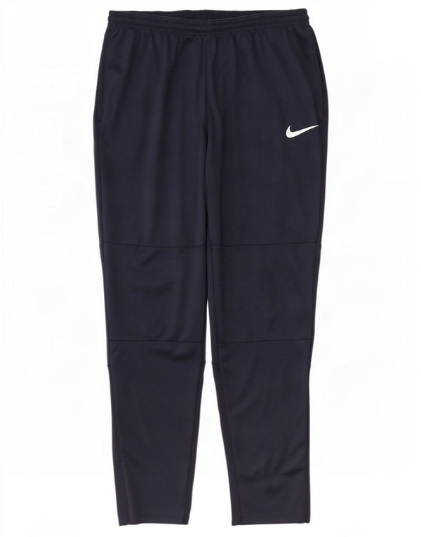 Nike Mens Dri Fit Tracksuit Trousers XL Navy Blue Polyester