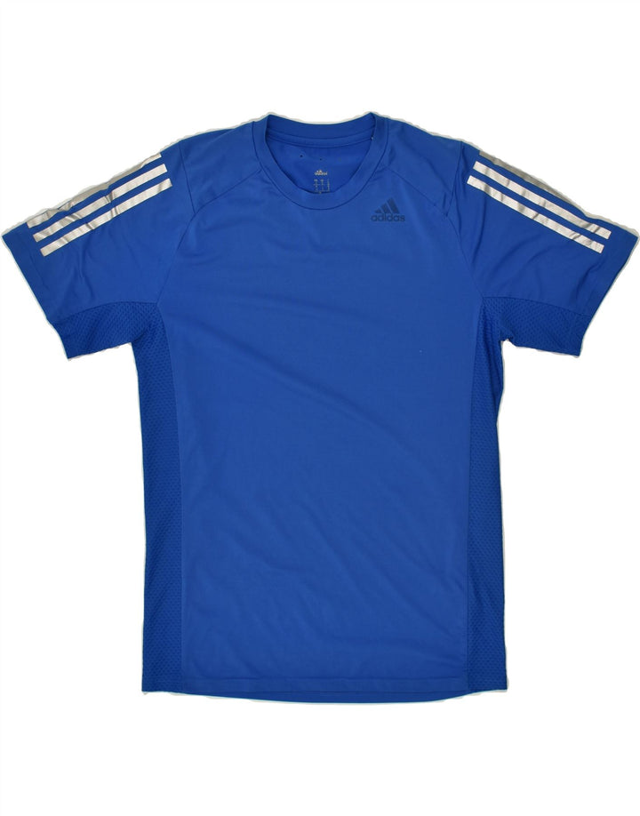ADIDAS Mens T-Shirt Top Small Blue Vintage Adidas and Second-Hand Adidas from Messina Hembry 