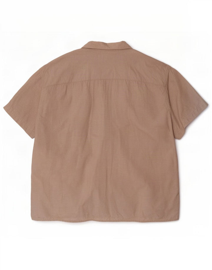 Jack & Jones kortærmet herreskjorte 3XL beige bomuld