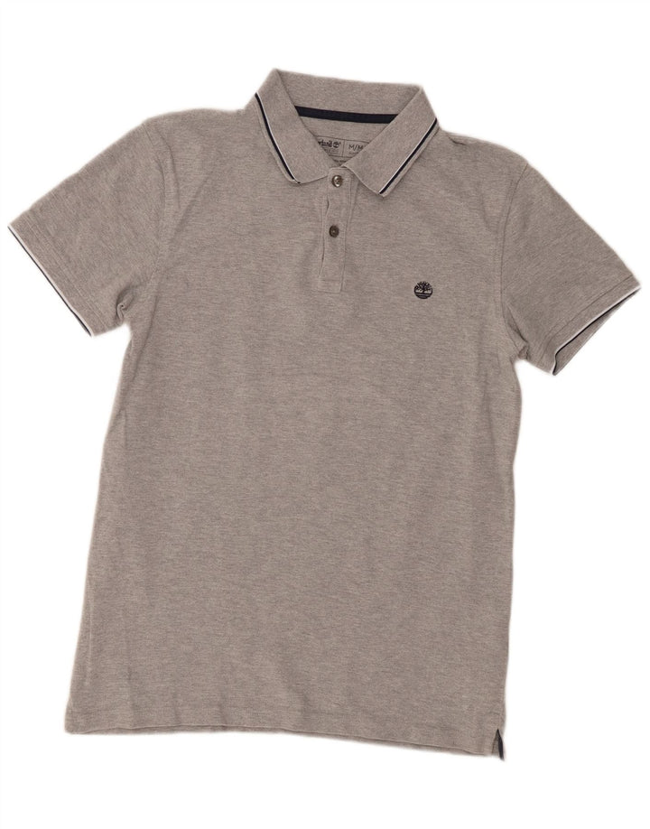 Timberland Herre Slim Fit Polo Shirt Medium Grey Bomuld