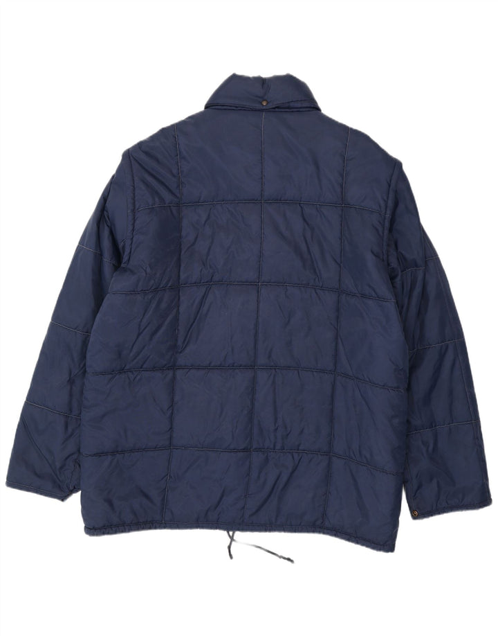 Vintage polstret herrejakke UK 42 XL Navy Blue