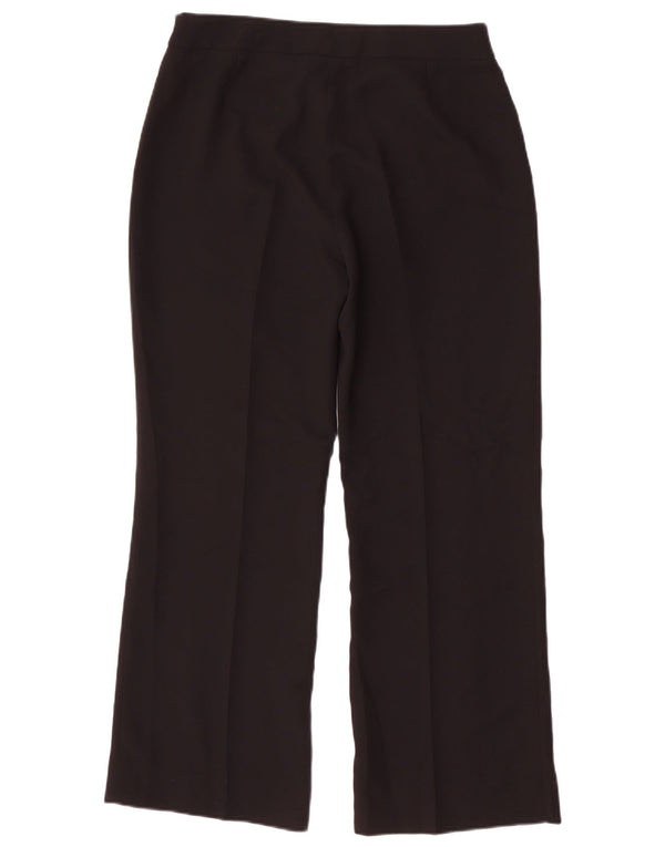 Zara Dame tilspidsede Casual Bukser EU 42 Large W32 L28 Sort Polyester