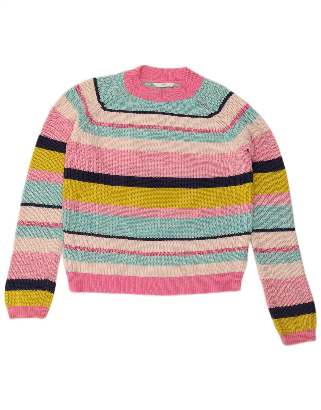 Marks & Spencer Girls Jumpertrøje med rund hals 12-13 år Flerfarvet