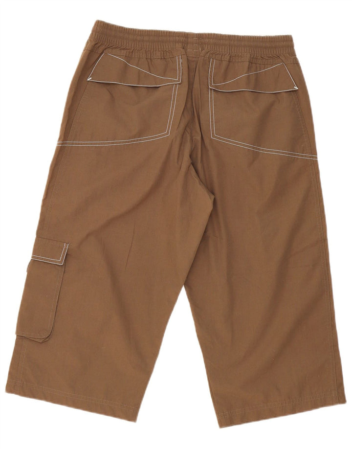 ADIDAS Mens Bermuda Sport Shorts Small  Brown Polyester