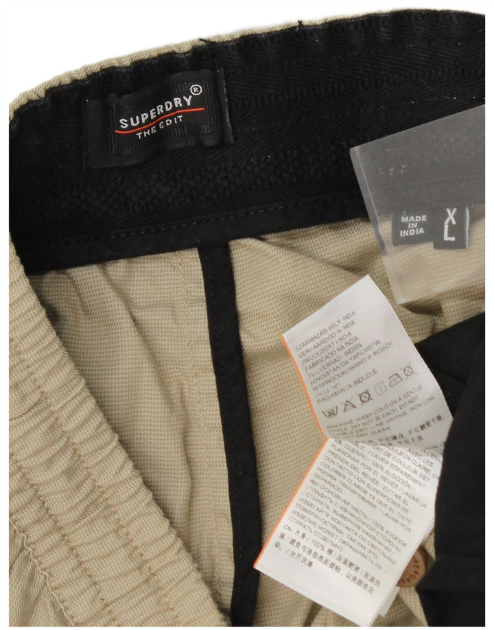 Superdry Chino Shorts til mænd XL W38 Beige Bomuld