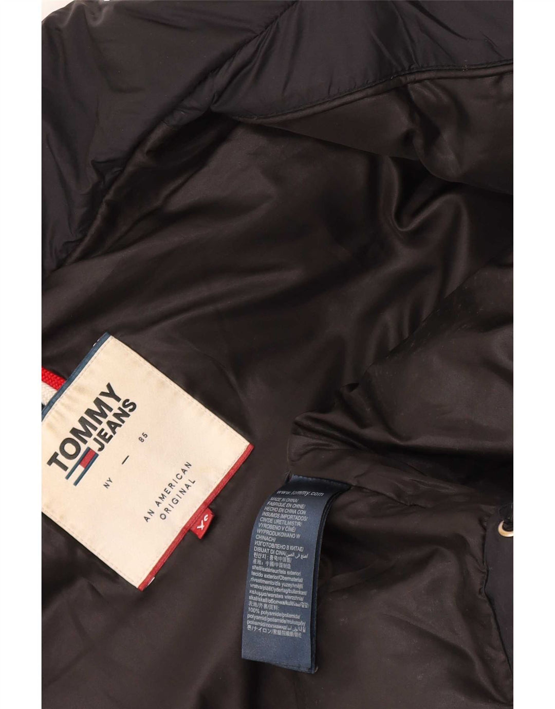 Tommy Hilfiger Polstret Herrejakke UK 34 XS Sort Polyamid