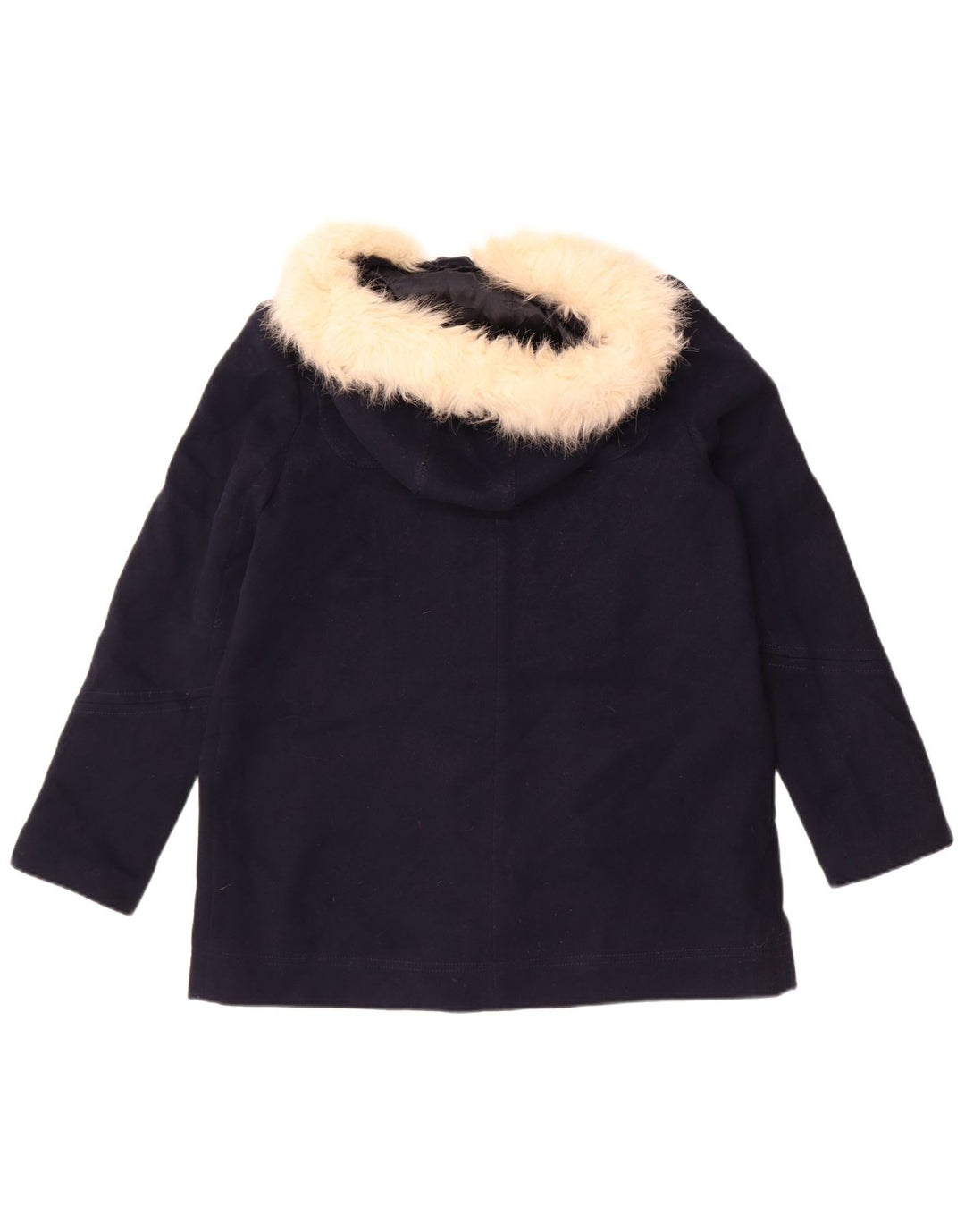 Topshop Dame Hætte Oversized Parka Jacket UK 10 Small Navy Blue