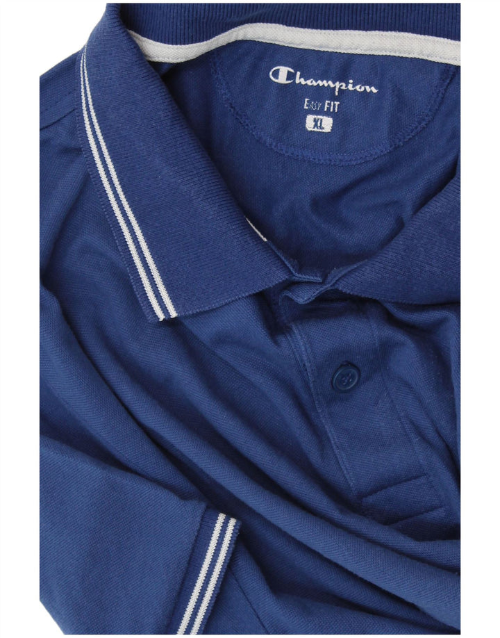 CHAMPION Herre Easy Fit Polo Shirt XL Blå