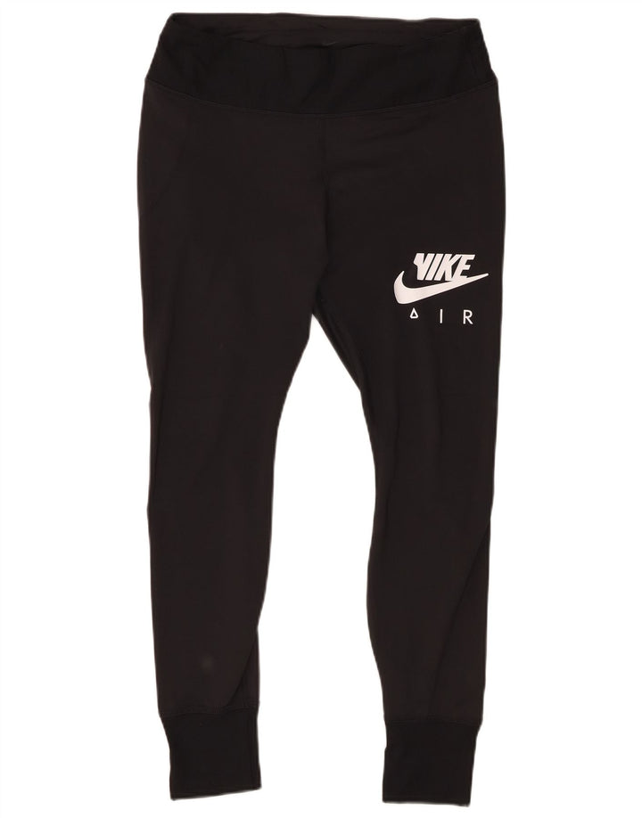 Nike Dame Grafiske Leggings UK 14 Large Sort Polyester