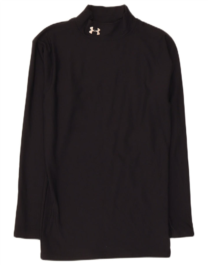 Under Armour Dame Top Langærmet UK 10 Small Black Nylon