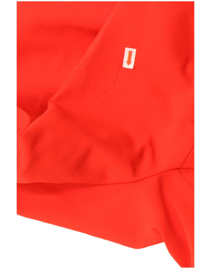 Zara Dame 1 Knap Blazer Jacket UK 38 Medium Red Acetate