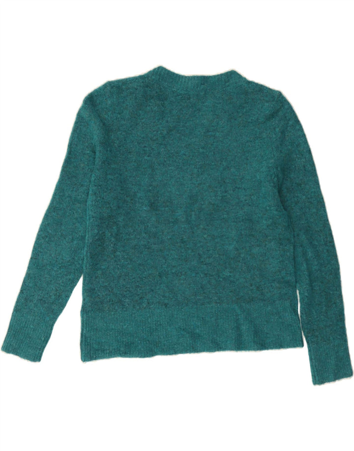 WHITE STUFF Womens V-Neck Jumper Sweater UK 12 Medium  Blue Acrylic Vintage White Stuff and Second-Hand White Stuff from Messina Hembry 