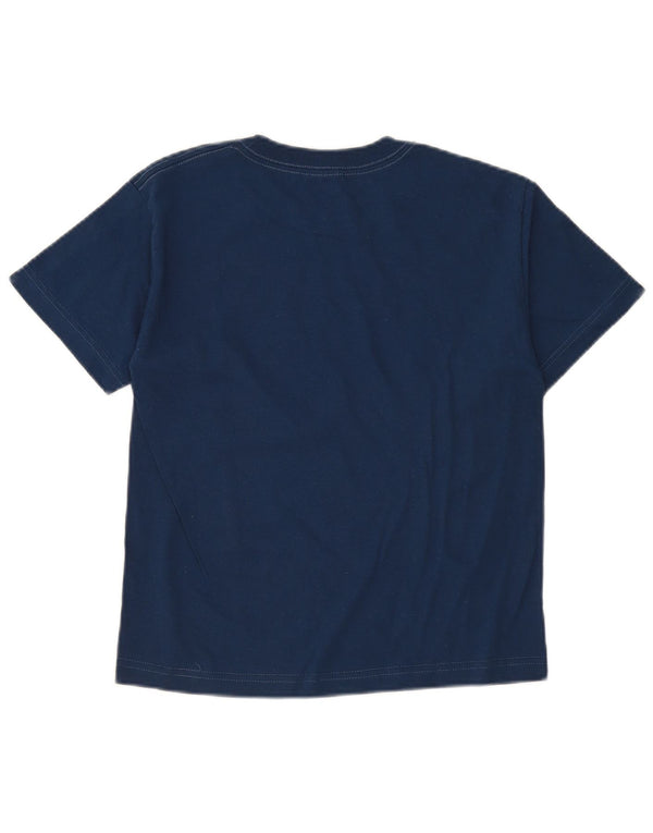 Hard Rock Cafe Dame Miami Grafisk T-Shirt Top UK 12 Medium Navy Blue