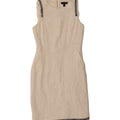 J. CREW Womens Sleeveless Sheath Dress US 4 Small Off White Cotton Vintage J. Crew and Second-Hand J. Crew from Messina Hembry 