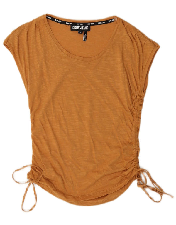 Dkny Damebluse Top UK 10 Small Brown Flecked