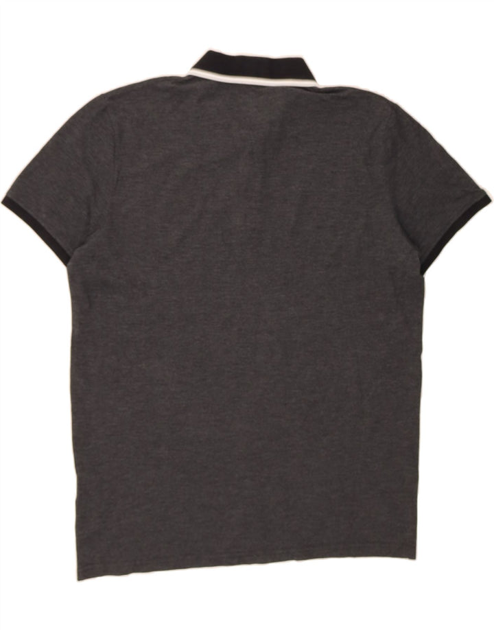 JACK & JONES Mens Polo Shirt XL Grey Cotton Vintage Jack & Jones and Second-Hand Jack & Jones from Messina Hembry 