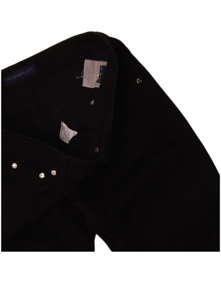 Trussardi Dame Slim Jeans W28 L28 Sort Bomuld